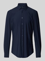 Slim Fit Businesshemd mit Stretch-Anteil von Jake*s Blau - 13