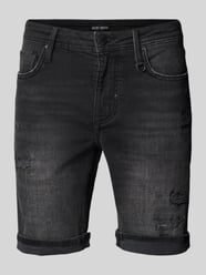 Skinny Fit Jeansshorts im Destroyed-Look von Antony Morato - 5