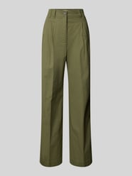 Wide Leg Bundfaltenhose aus Baumwoll-Mix von Marc O'Polo - 35