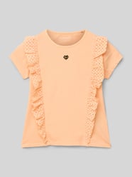 T-Shirt mit Volants Modell 'GARMENT' von Guess Orange - 5