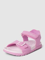 Sandalen met labeldetail, model 'BOREALIS' van Geox Fuchsia - 19