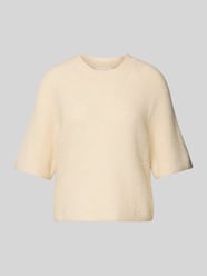 Strickshirt mit Woll-Anteil Modell 'Milania" von MSCH Copenhagen Beige - 27