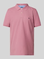 Regular Fit Poloshirt mit Label-Stitching von Fynch-Hatton Lila - 25