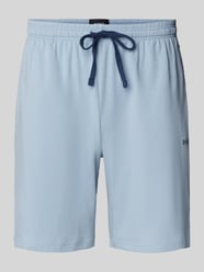 Regular fit sweatshorts van een mix van katoen en elastaan van BOSS - 29
