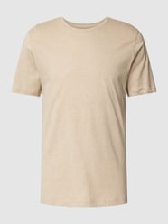 T-Shirt mit Rundhalsausschnitt Modell 'Vega' von Knowledge Cotton Apparel Beige - 34