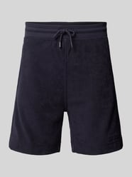 Shorts aus Frottee mit elastischem Bund von BOSS Orange Blau - 45