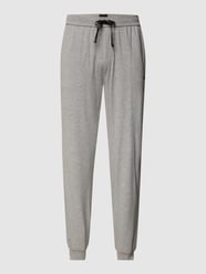 Sweatpants mit Label-Stitching Modell 'Mix&Match Pants' von BOSS Grau - 37