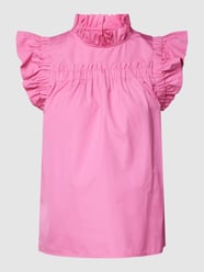 Oversized Bluse aus reiner Baumwolle mit Umlegekragen von tonno & panna Rosa - 20