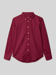 Overhemd met knoopsluiting van Polo Ralph Lauren Teens Bordeaux - 19