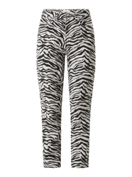 Mom Fit Jeans aus Baumwolle Modell 'Zebra' von Mango Weiß - 36