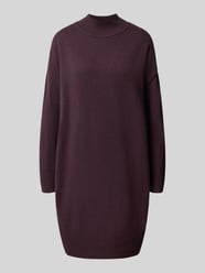 Strickkleid mit Mock Neck von COMMA Bordeaux - 11