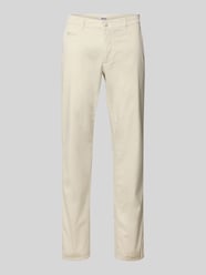 Fein strukturierte Slim Fit Hose Modell 'Fabio' von Brax Beige - 9