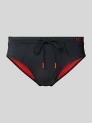 Badehose mit Label-Print Modell 'LAGUNA' von HUGO - 2