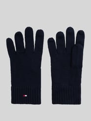 Rękawiczki z mieszanki bawełny i kaszmiru model 'ESSENTIALS FLAG' od Tommy Hilfiger - 6