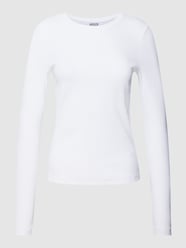 Shirt met lange mouwen en fijnrib van JAKE*S STUDIO WOMAN Wit - 23