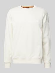 Sweatshirt mit Label-Stitching Modell 'Westart' von BOSS Orange Beige - 40