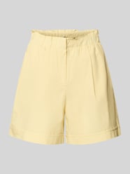 Bermudy o kroju regular fit z mieszanki bawełny i lnu model 'SELMA' od VERO MODA - 4