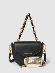 Handtas met labeldetails, model 'Jasmine' van Juicy Couture Grijs / zwart - 5