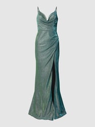 Abendkleid im schimmernden Design von Luxuar Blau - 4