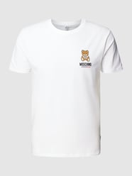 T-Shirt mit Rundhalsausschnitt Modell 'Underbear' von Moschino Swim + Underwear Weiß - 37