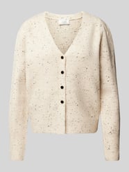 Cardigan mit V-Ausschnitt Modell 'Hunter' von Neo Noir Beige - 13