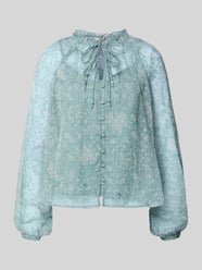 Loose fit chiffon blouse met all-over motief, model 'ELIZA LIFE' van Only - 17