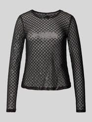 Regular Fit Langarmshirt mit Paillettenbesatz Modell 'SAFINA' von Vero Moda Schwarz - 17