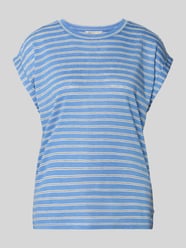 T-shirt z mieszanki wiskozy o kroju relaxed fit od Tom Tailor Denim - 5