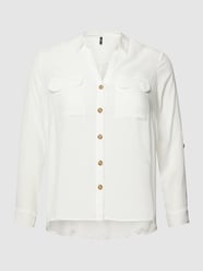 PLUS SIZE overhemdblouse, model 'VMBUMPY' van Vero Moda Curve Wit - 12