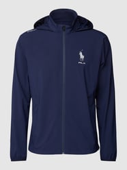 Sweatjacke mit Label-Stitching Modell 'TRAIN' von Polo Ralph Lauren Blau / Türkis - 14