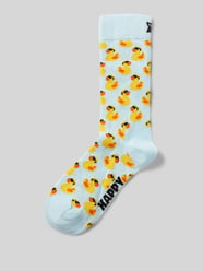 Socken mit Label-Print von Happy Socks Blau - 9