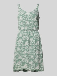 Knielanges Kleid mit Allover-Print Modell 'KARMEN' von Only Grün - 43