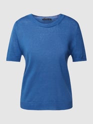 Strickshirt mit Rundhalsausschnitt Modell 'PANCONE' von Weekend Max Mara Blau - 4