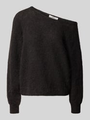 Sweter z dzianiny o kroju relaxed fit z elastycznej mieszanka wełny z alpaki od ba&sh - 26