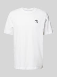 T-Shirt mit Logo-Stitching von adidas Originals Weiß - 9