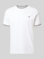 t-shirt z paskami w kontrastowym kolorze i okrągłym dekoltem od Christian Berg Men - 2