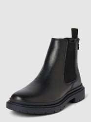 Chelsea boots van leer met labeldetail, model 'TROOPER' van Levi’s® Acc. Zwart - 1