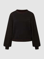 Pullover met ballonmouwen, model 'Ulla' van Another Label Grijs / zwart - 9