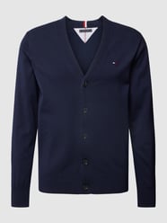 Cardigan mit Label-Stitching von Tommy Hilfiger Blau - 41