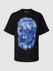 T-Shirt aus Baumwolle mit Motiv-Print von Carhartt Work In Progress Schwarz - 18