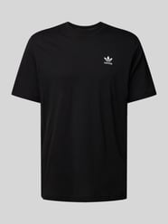 T-Shirt mit Label-Stitching von adidas Originals Schwarz - 8