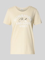 Regular Fit T-Shirt mit Frontprint von s.Oliver RED LABEL Beige - 44