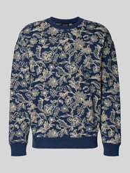 sweatshirt in all-over look met ronde hals van Scotch & Soda - 10