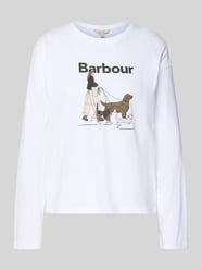 Bluzka z długim rękawem o kroju oversized z czystej bawełny model ‘WOODHOUSE’ od Barbour - 35