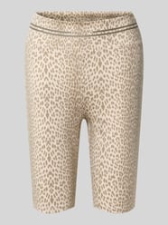 Radlerhose im Allover-Look Modell 'Roxie' von OH APRIL Beige - 1
