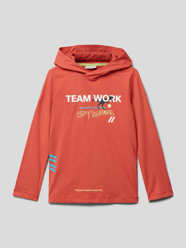 Hoodie mit Motiv-Print von s.Oliver RED LABEL Orange - 32