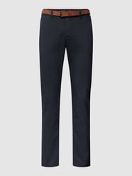 Slim Fit Stoffhose mit Glencheck-Muster von MCNEAL Blau - 18