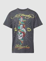 T-Shirt mit Motiv-Print von Ed Hardy Schwarz - 16