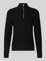 Bluza o kroju regular fit z kołnierzem i fakturą wafla model ‘TOM’ od Selected - 22