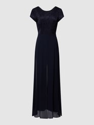 Jumpsuit  mit floralem Strukturmuster von Vera Mont Blau / Türkis - 13